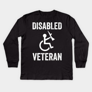 Disabled Veteran Kids Long Sleeve T-Shirt